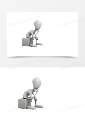 思考小人素材_思考小人图片_思考小人素材图片下载_熊猫办公