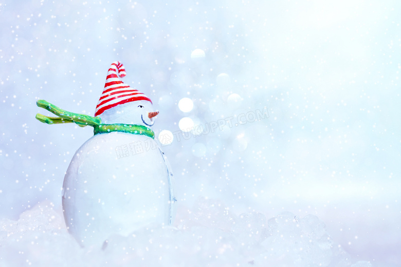 冬季雪人图片