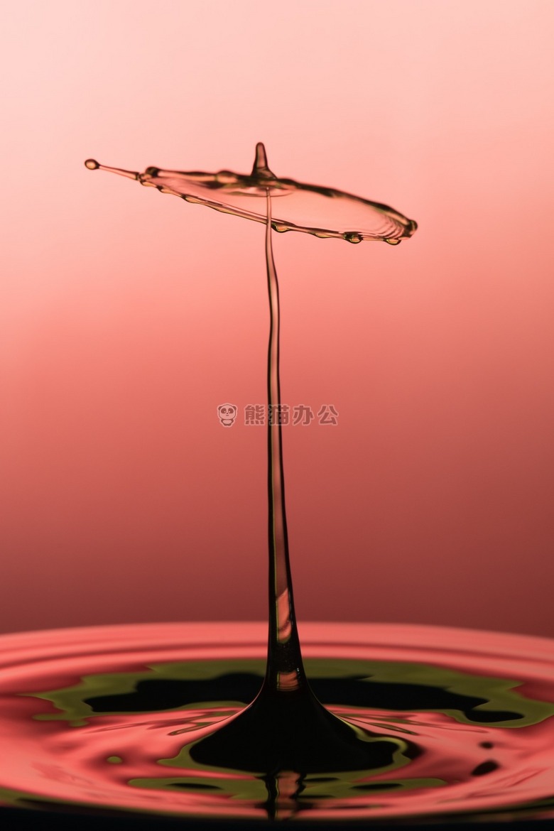涟漪 泼洒 水
