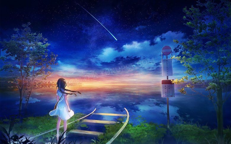 唯美梦幻动漫设计图片