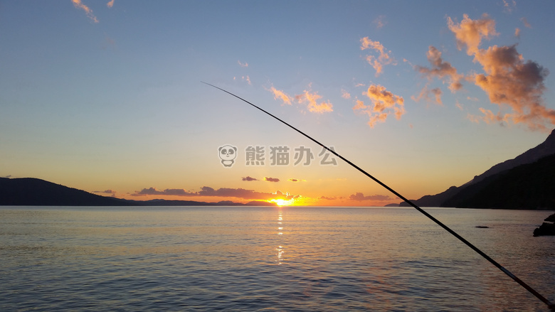 下午 海湾 钓鱼