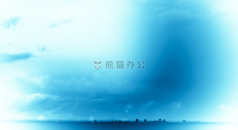 蓝色 梦想 地平线