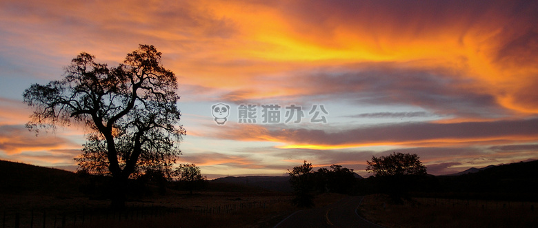 黎明 沙漠 黄昏