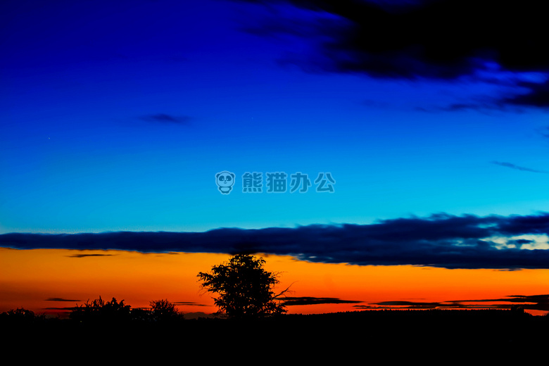abendstimmung 背光 蓝色