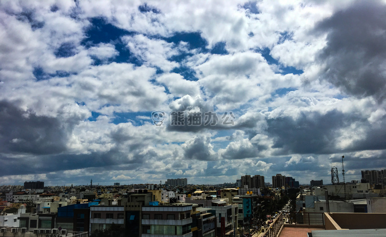 蓝色 天空 建筑