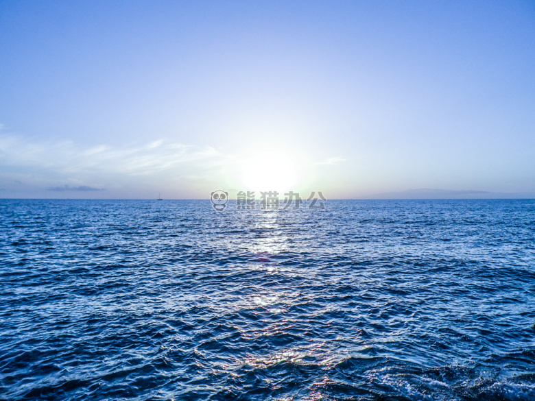 蓝色 天空 水
