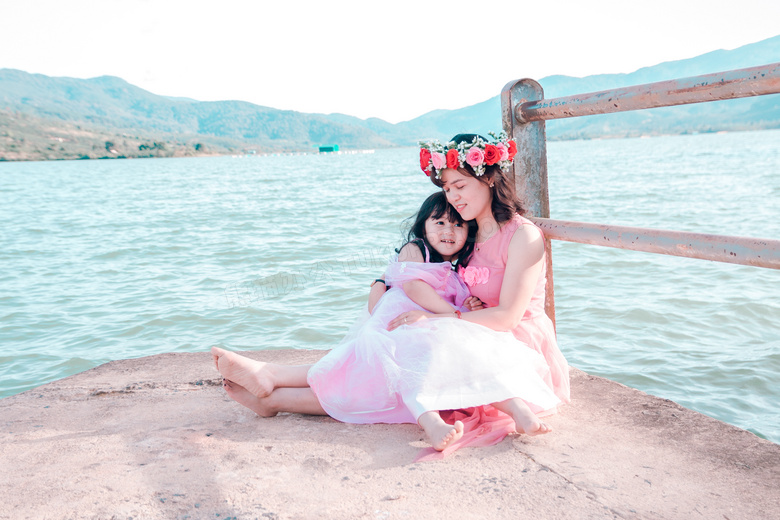 宝贝 海滩 美丽的 