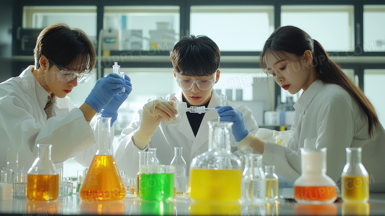 科学家做科学实验研究图片