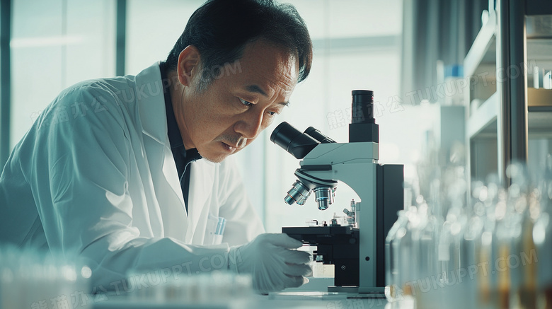 科学家正在做科研研究图片