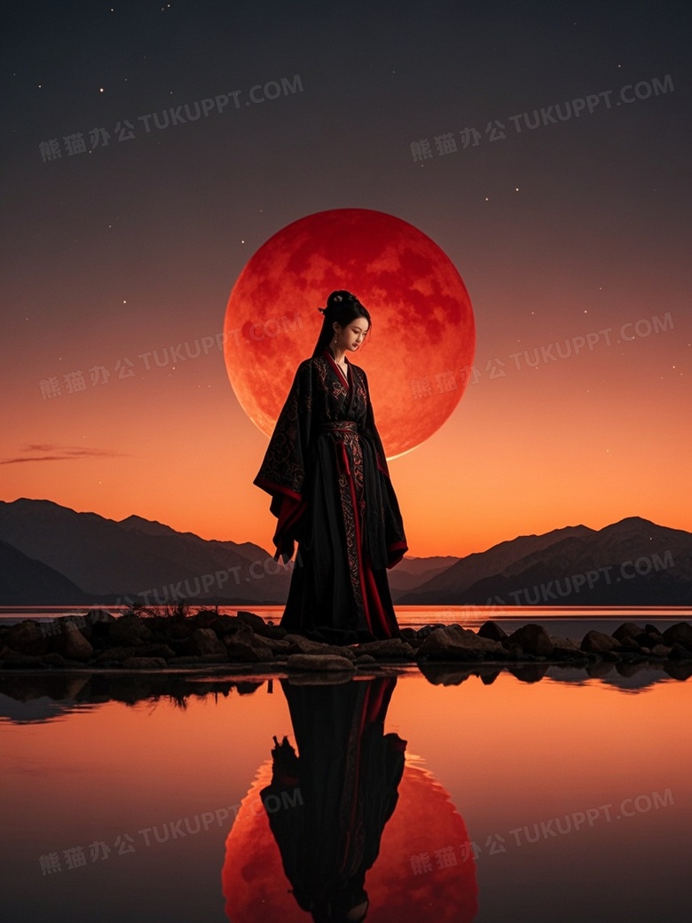 古代武侠女性背影电影封面
