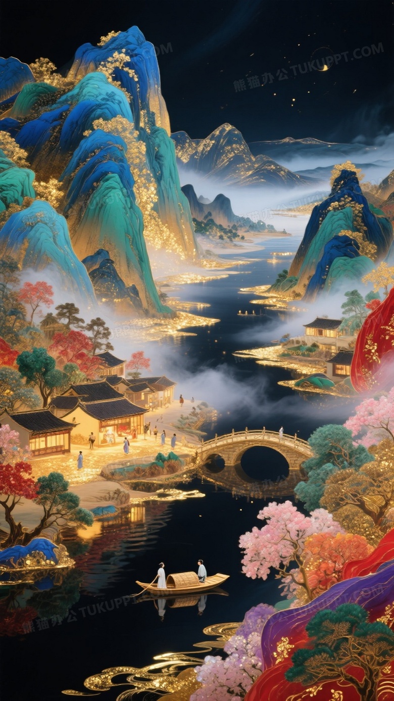 一幅8K超高分辨率的艺术杰作