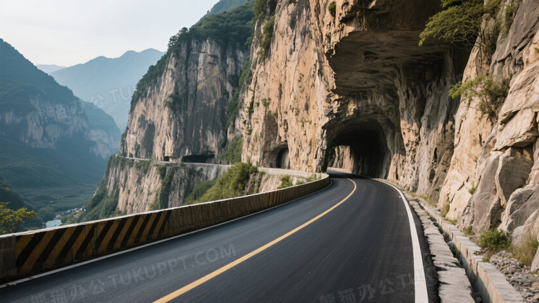 美景路挂壁公路沥青路面结构