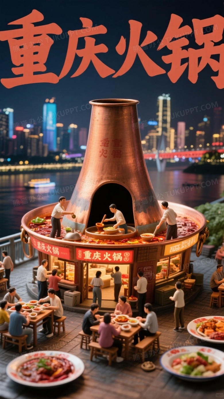一个巨大的火锅做成的店铺