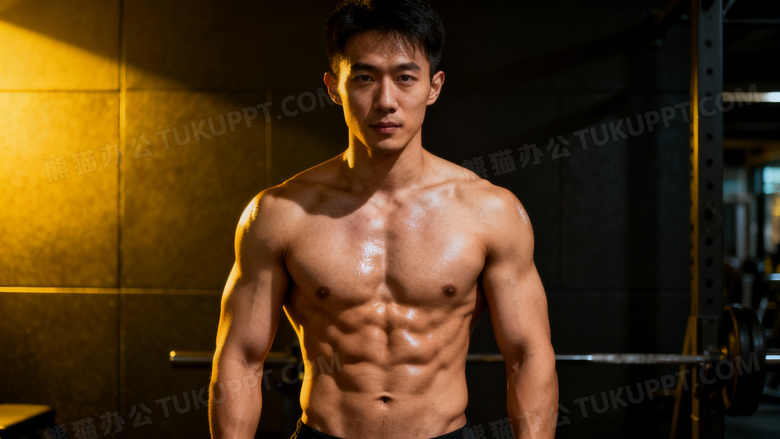 男孩子腹肌照片