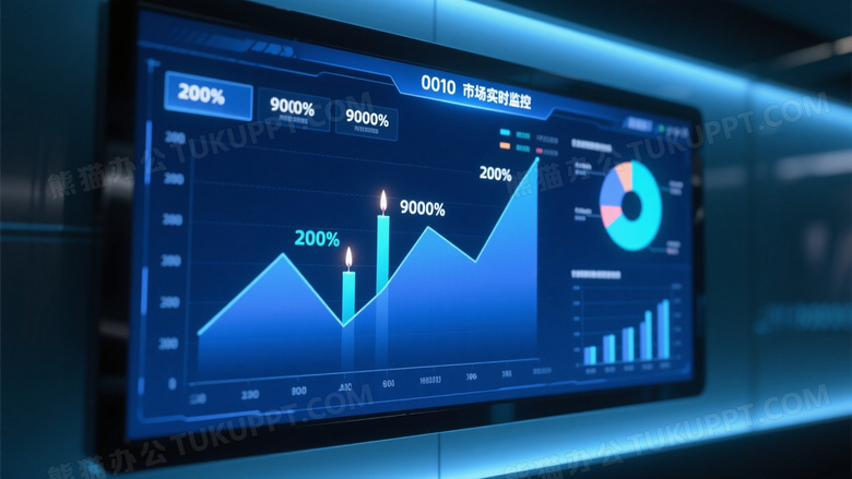 金融数据屏幕高清展示图片