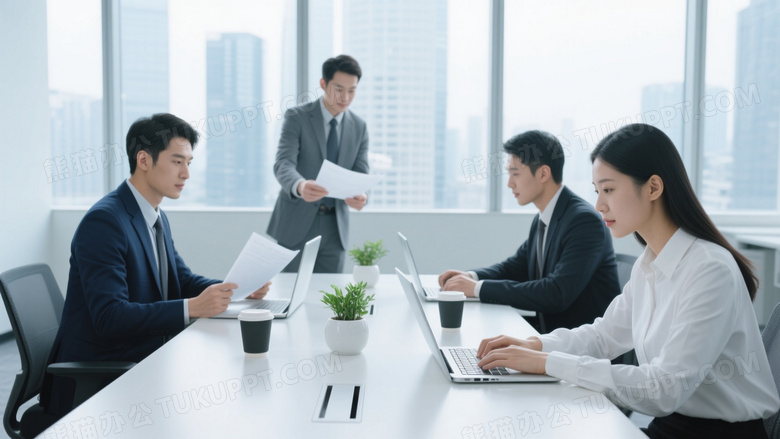 东亚商务团队会议工作图片