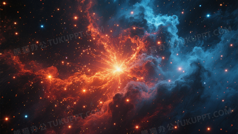 宇宙星云恒星交织高清图片
