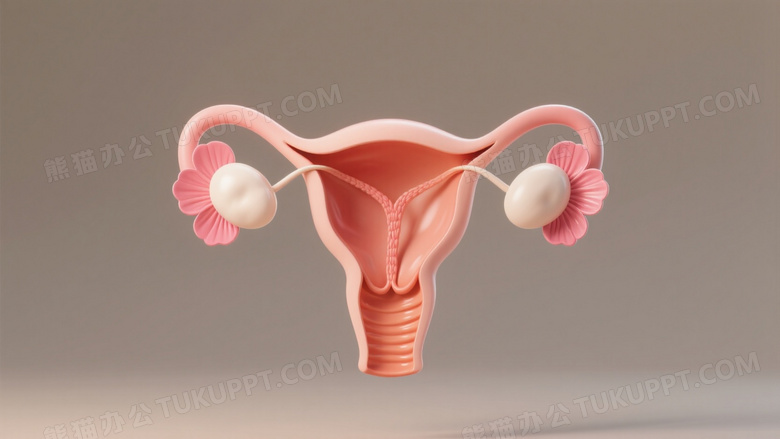 女性生殖系统3D解剖图图片
