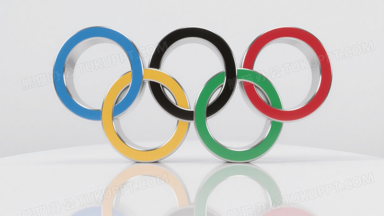 五环标志金属质感居中图片