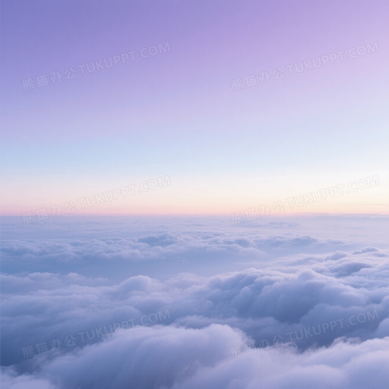 云海之上渐变天空柔光图片