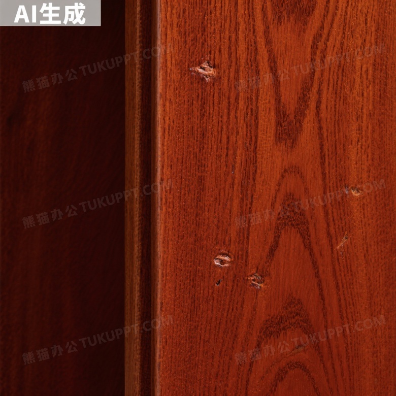 深红褐色木纹特写图片
