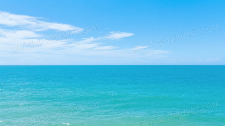 碧海蓝天渐变风光图片