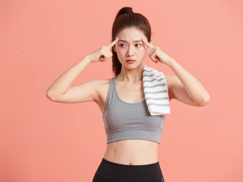 亚洲女性困惑表情柔光图片