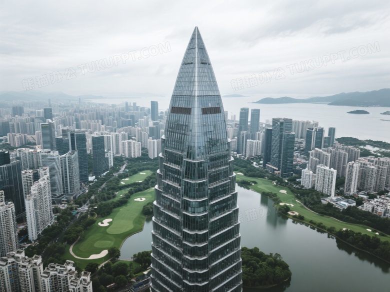 深圳平安金融中心俯拍图片