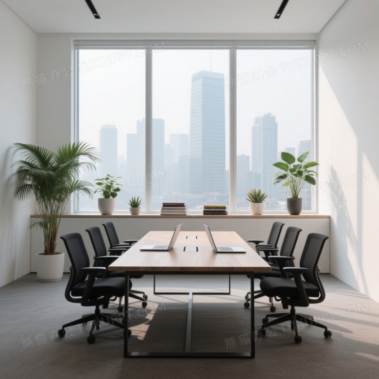 现代办公会议室内景高清图片