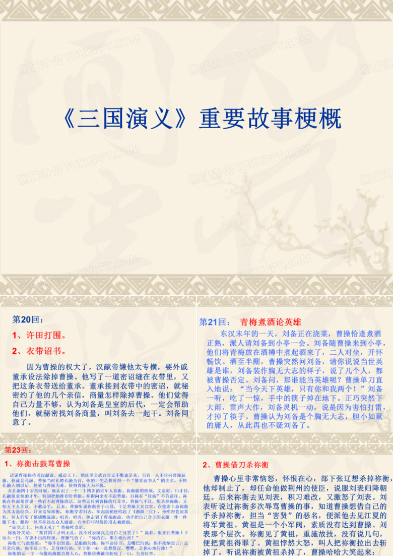 三国演义 故事梗概