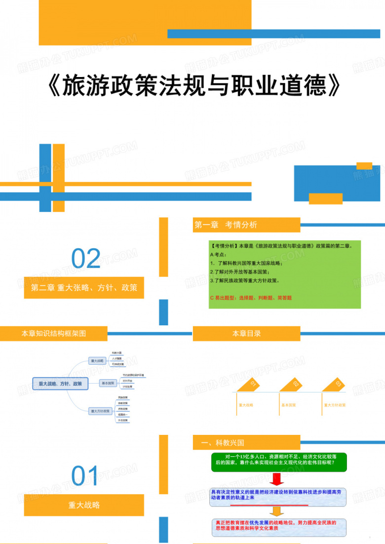 旅游法律法规与职业道德-第二章-重大战略方针政策PPT课件