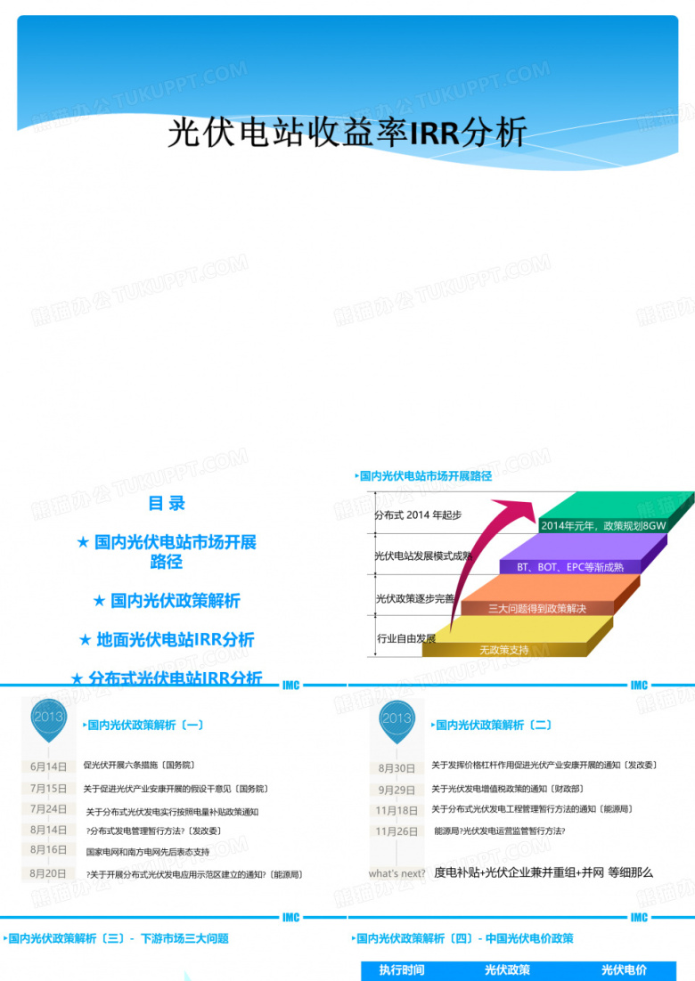 光伏电站收益率IRR分析