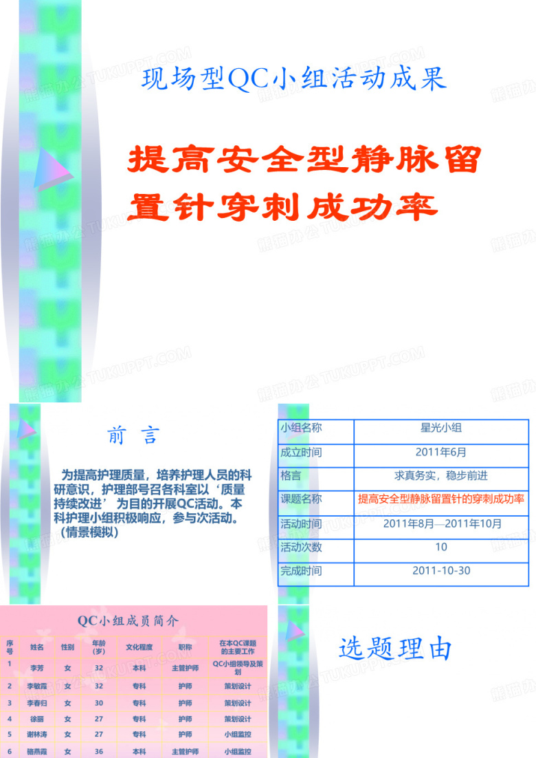 QC活动成果展示BB