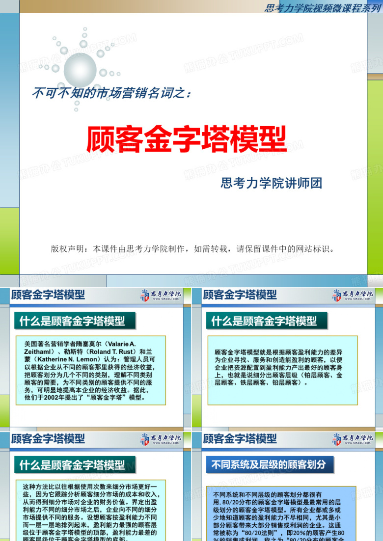 顾客金字塔模型