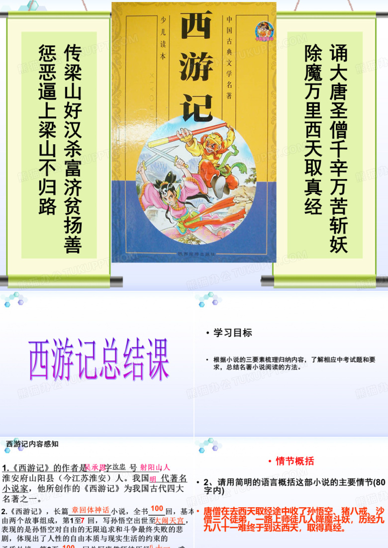西游记总结公开课剖析