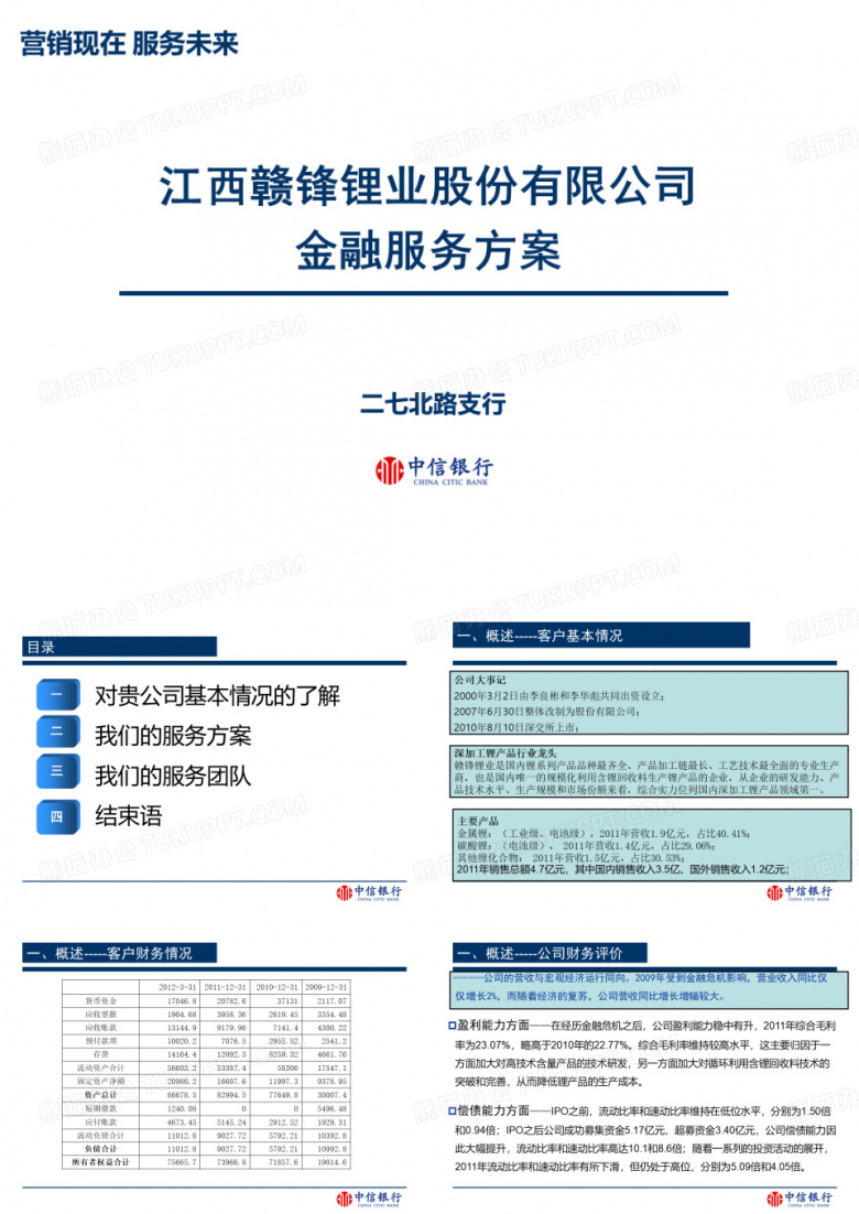 企业金融服务方案