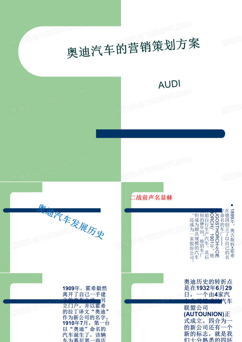 奥迪汽车营销策划方案PPT