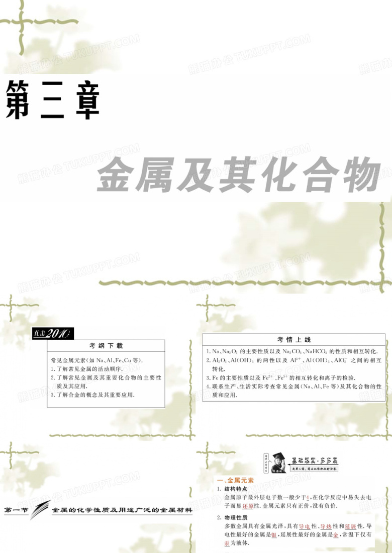 高考化学：一轮复习系列极品课件&mdash;&mdash;金属的化学性质及用途广泛的金属材料(新人教版)