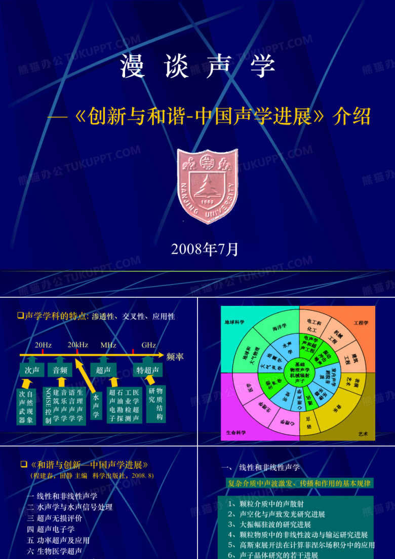 漫谈声学 南京大学