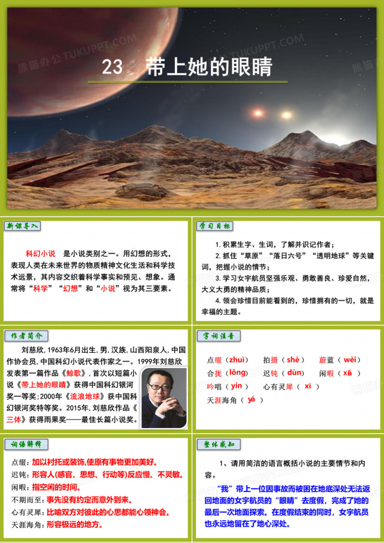 带上她的眼睛ppt