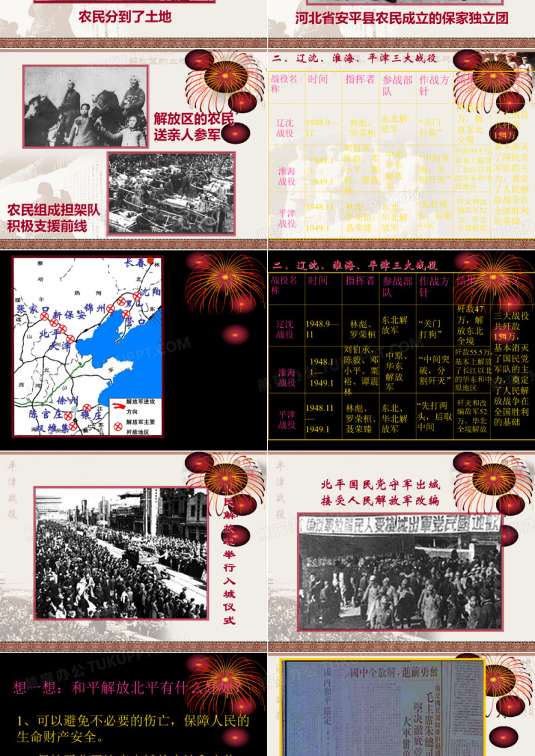 淮海战役PPT模板下载_编号qpxxonab_熊猫办公