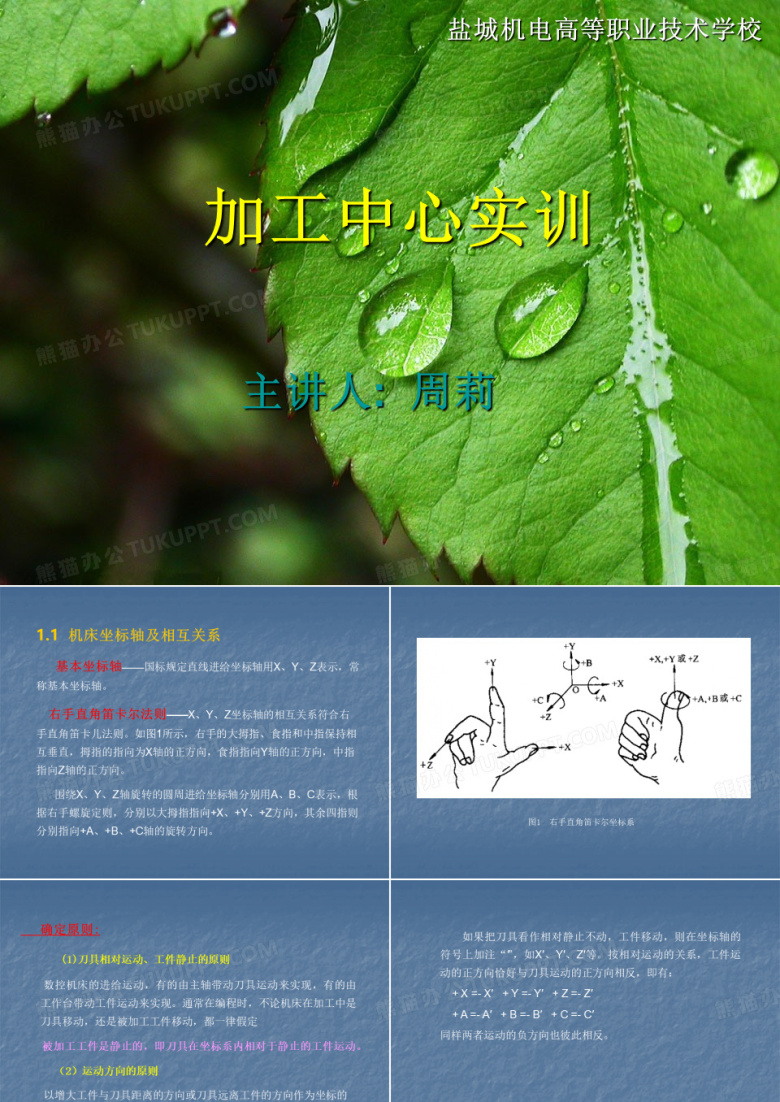 机床坐标轴