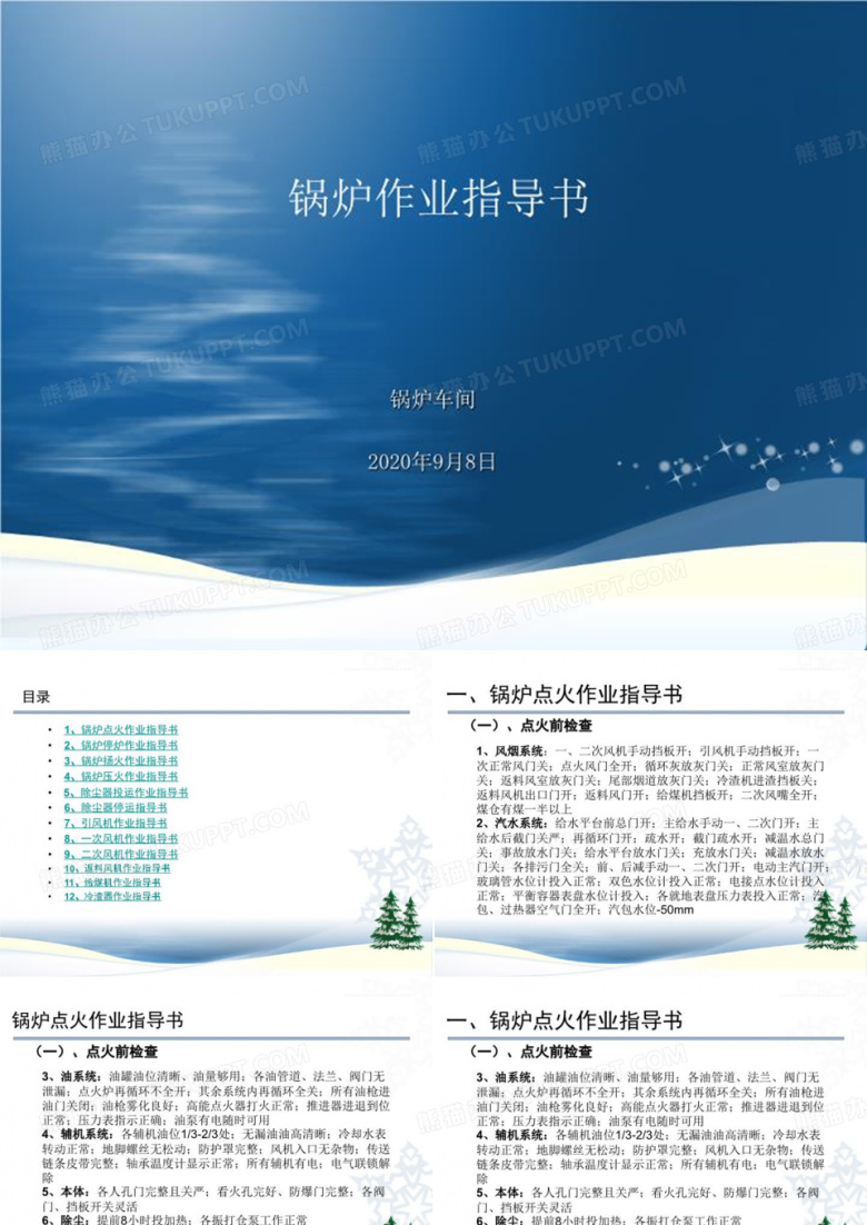 锅炉作业指导书