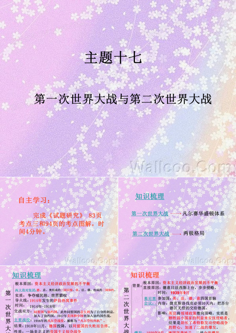 第一次世界大战与第二次世界大战
