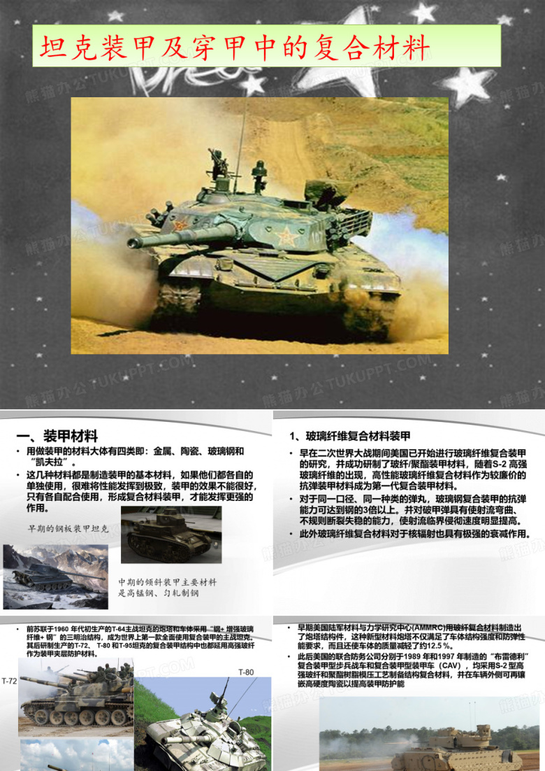 坦克装甲及穿甲中的复合材料.