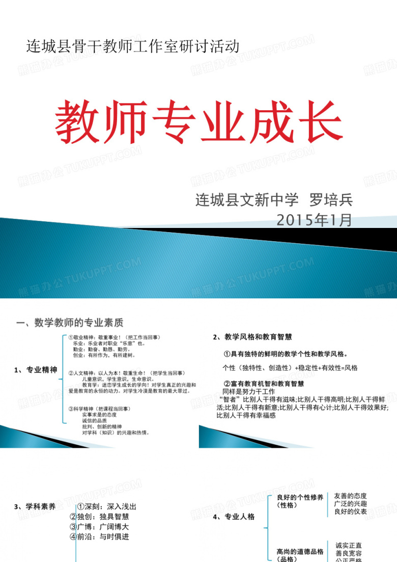 讲座：教师专业成长