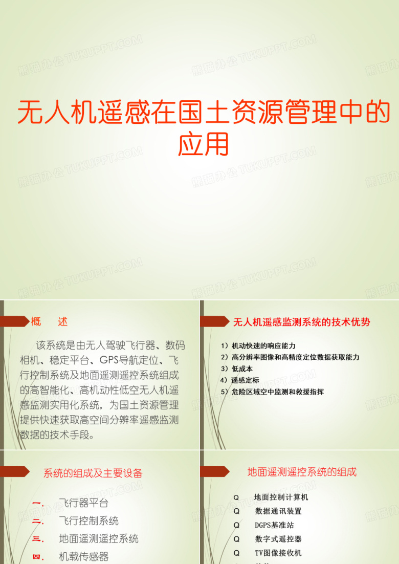 无人机遥感在国土资源管理中的应用