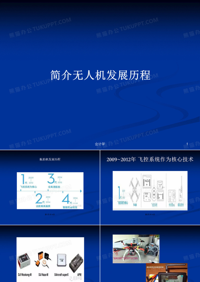 简介无人机发展历程PPT学习教案