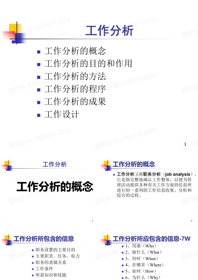 工作分析的流程步骤..