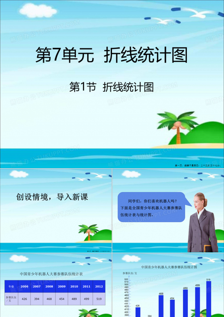 五年级下册数学课件-7.1折线统计图｜人教新课标